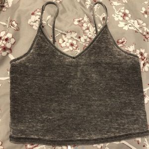 American Eagle Outfitters grey crop top